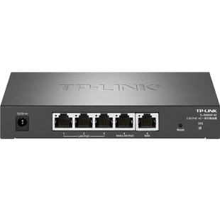 普联TP-LINK 5口全2.5G网口有线路由器一体式多合一4口PoE供电AP管理AC双WAN口全屋超千兆组网MESH易展弱电箱