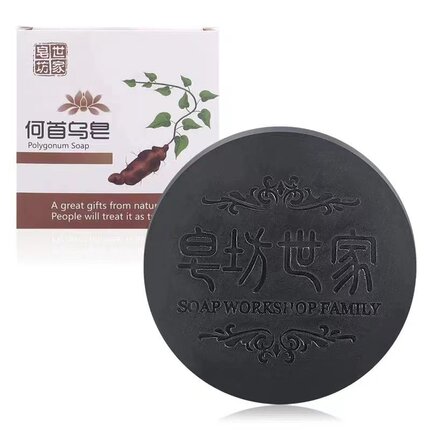【何首乌】手工皂100g精油皂洗头香皂洗发皂滋润清爽护发洗头皂