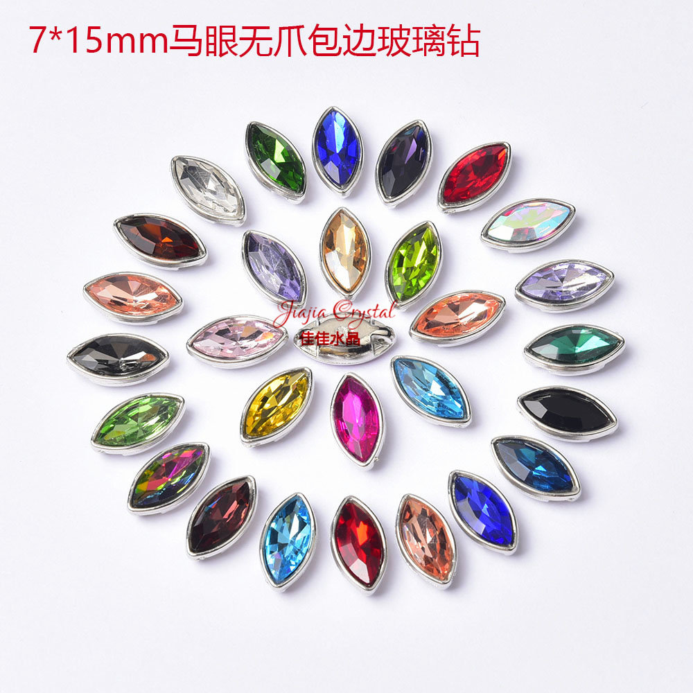 热销 7*15mm马眼无爪包边手缝钻 不勾衣服装鞋婚纱手机DIY饰品,饰品/流行首饰/时尚饰品新,其他DIY饰品配件,淘宝优惠券,粉丝福利购,淘宝优惠卷