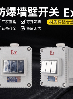 防爆墙壁开关BQK-1K 2K3K4K防爆照明开关SW-10单联双控单双联开关