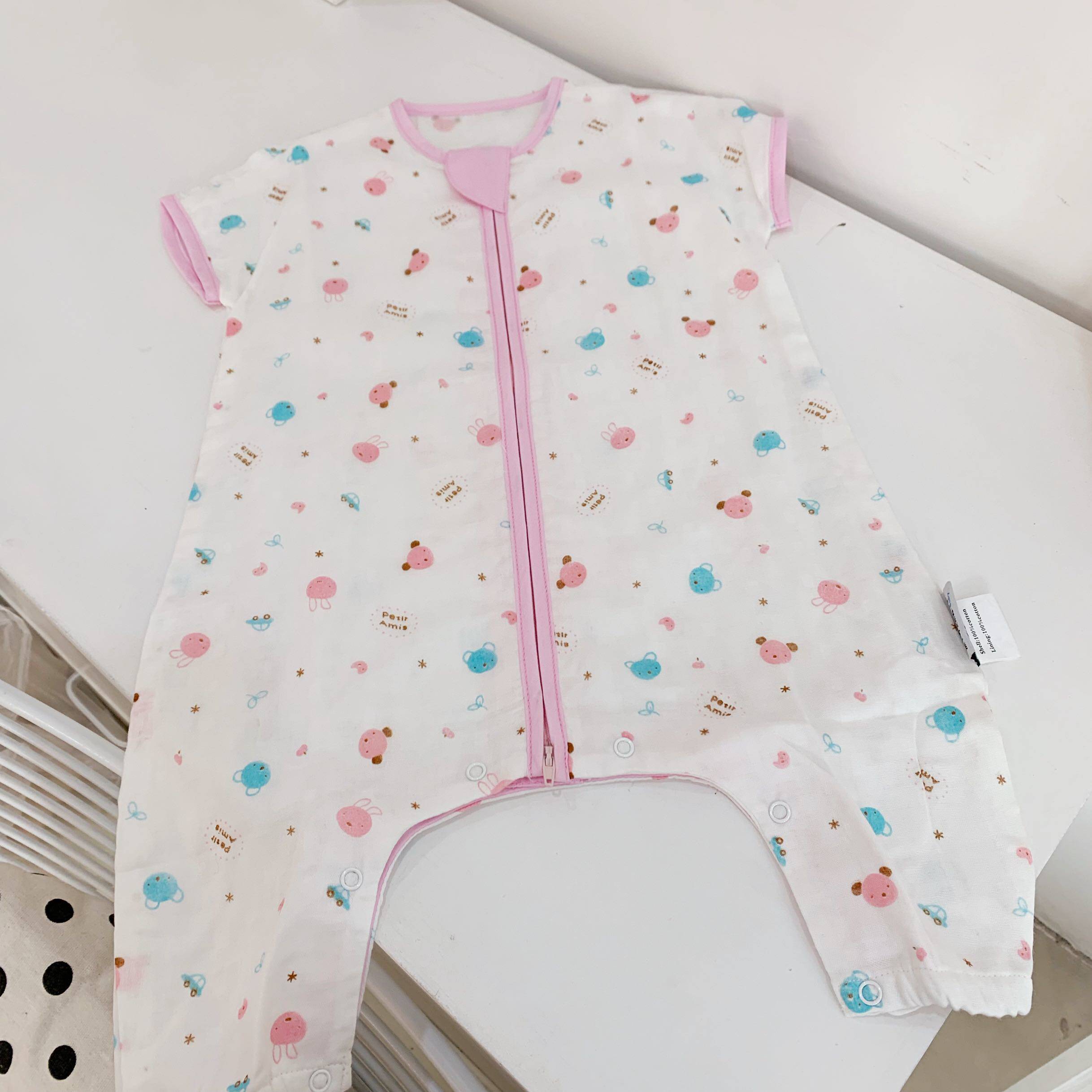 【断码特价】睡袋夏季薄款婴儿儿童睡袋宝宝防踢被竹棉纱布睡袋