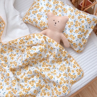 纯棉儿童枕头低枕宝宝含枕芯新生婴儿小枕头小号2 5岁