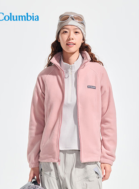 Columbia哥伦比亚抓绒衣女25秋冬户外防风保暖徒步休闲外套WR6439