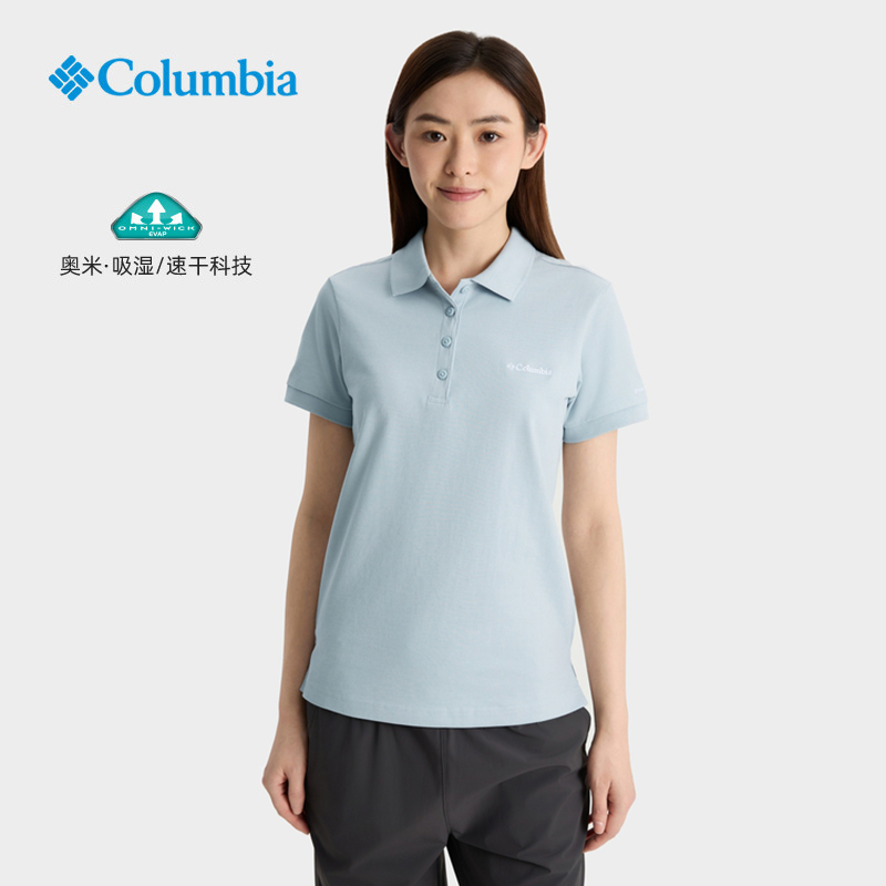 Columbia25新款POLO衫短袖T恤女