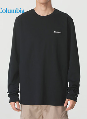 Columbia哥伦比亚男户外25秋冬运动卫衣休闲圆领长袖T恤AE5374
