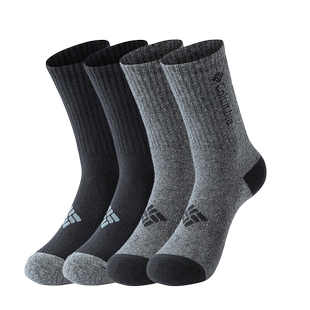 秋冬Columbia哥伦比亚户外男女款舒适运动袜休闲袜4双装RCS740