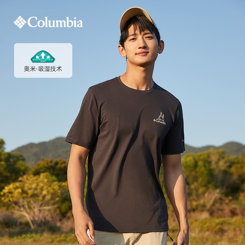 Columbia哥伦比亚短袖男女款23-24春夏户外运动吸湿透气T恤AE8827
