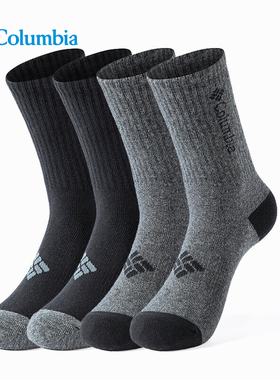 秋冬Columbia哥伦比亚户外男女款舒适运动袜休闲袜4双装RCS740