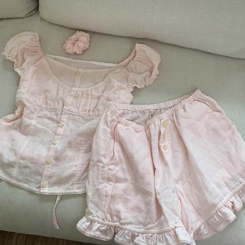 粉色芭蕾风短袖睡衣女夏季新款甜美纯欲蕾丝花边家居服短裤套装潮