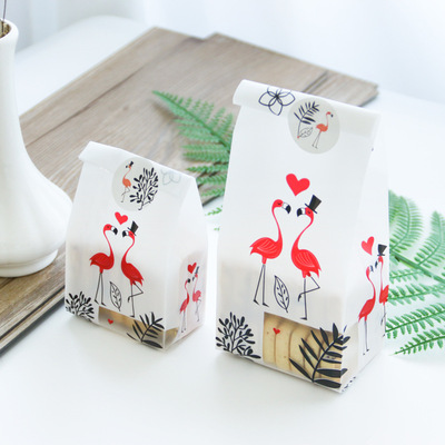 火烈鸟曲奇饼干包装袋