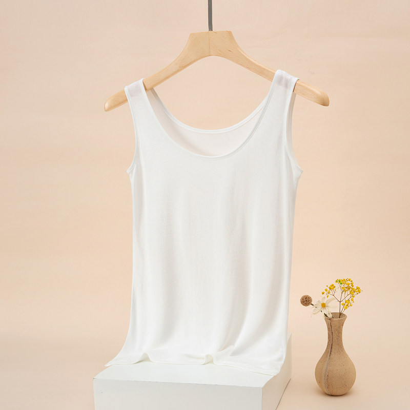 100%桑蚕丝女士背心吊带打底衫无袖薄款内搭针织真丝亲肤透气日单