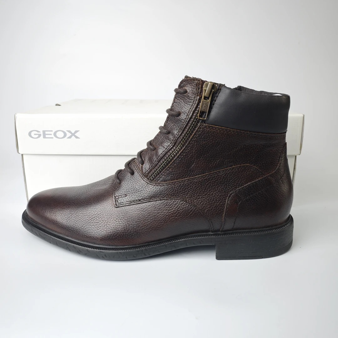 GEOX杰欧适会呼吸的鞋男士牛皮中帮皮鞋/带侧拉链U367HD C6024