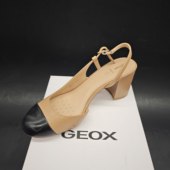 女鞋 D55YYA 拼色设高跟鞋 GEOX健乐士25新款 单鞋 时尚 C0015 C9999