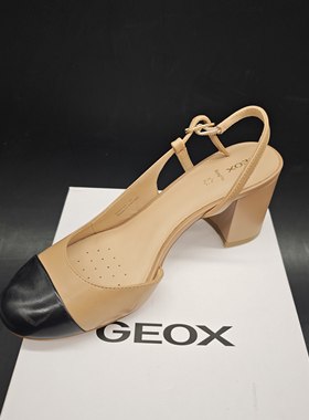 GEOX健乐士女鞋拼色设高跟鞋浅口单鞋时尚 D55YYA C0015/C9999