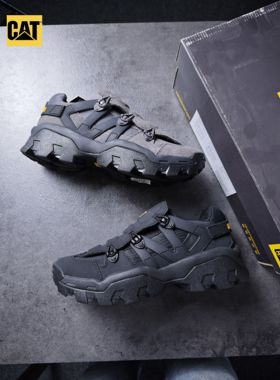 39/40码 CAT卡特专柜撤柜低帮户外功能机甲鞋男款 P110849微瑕