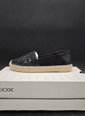 GEOX健乐士女鞋乐福鞋一脚蹬休闲鞋豆豆鞋渔夫鞋D45V0D C9999