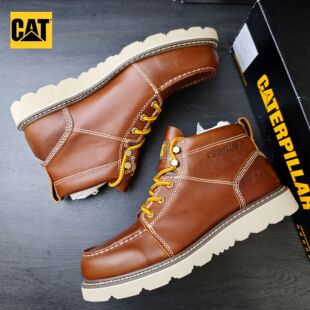 40/43码Tradesman MidB4C CAT卡特男休闲马丁靴油蜡皮p725413微瑕