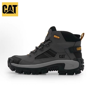 CAT卡特男款钢头耐磨防滑环保皮革短筒户外靴 p91665M p91664M