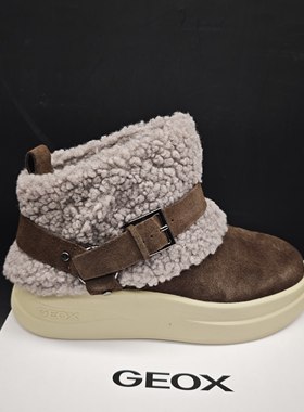 38码专柜撤柜25新品GEOX健乐士女鞋套筒厚底时尚百搭雪地靴152587