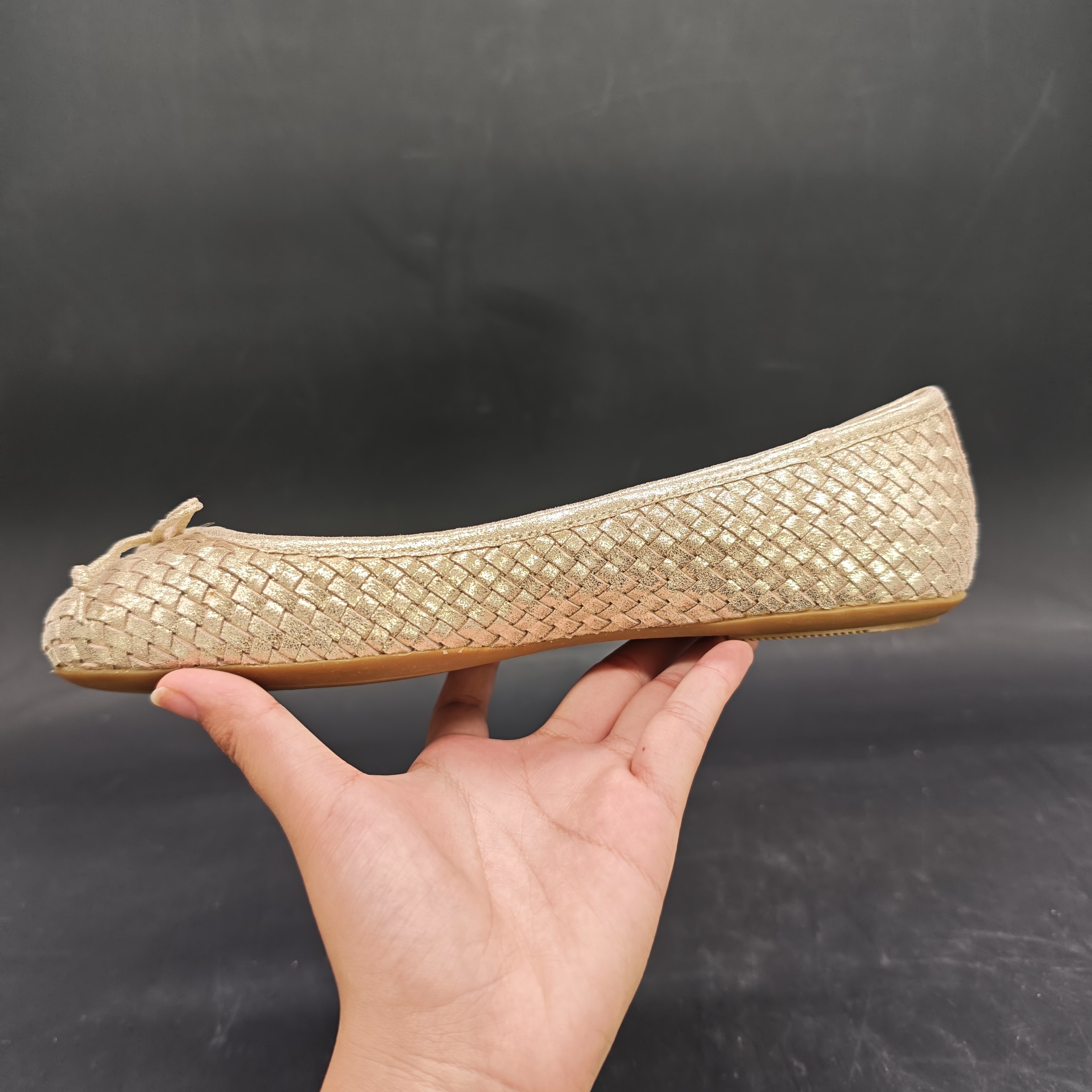 38码 GEOX专柜撤柜女士芭蕾舞鞋 D35MUA C2012