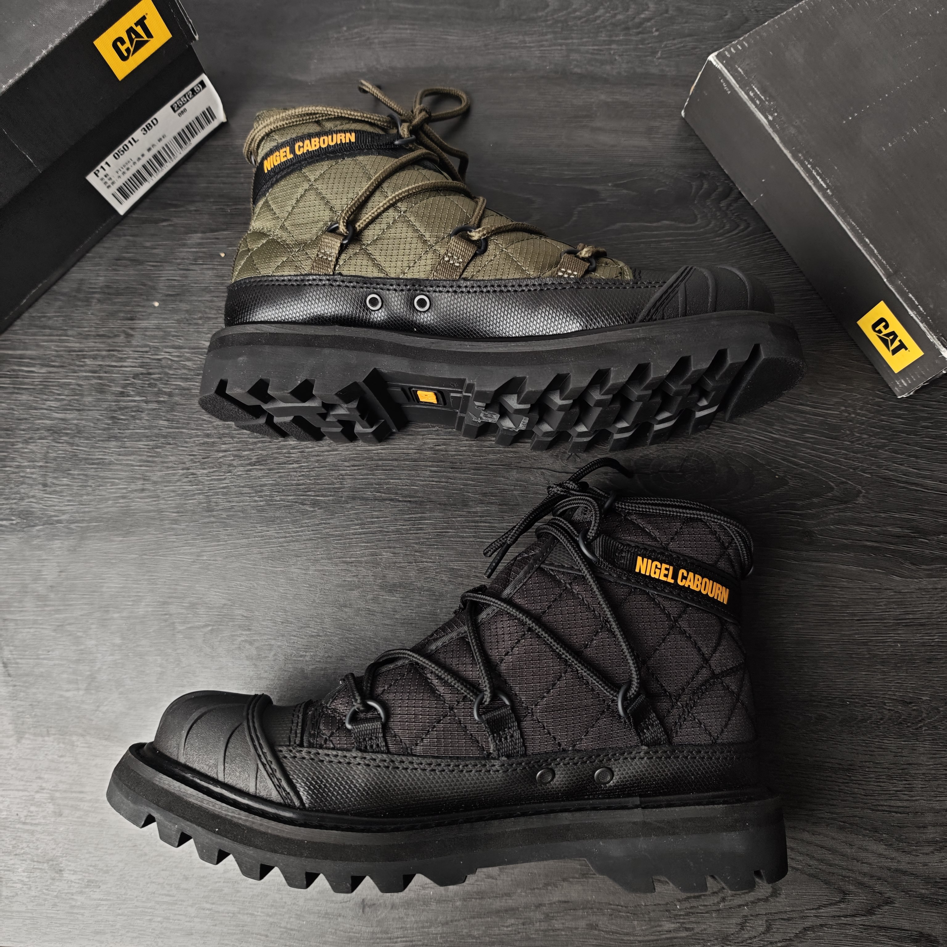 CAT卡特男女同款耐磨防滑工装马丁靴短筒户外鞋p111316 p111317