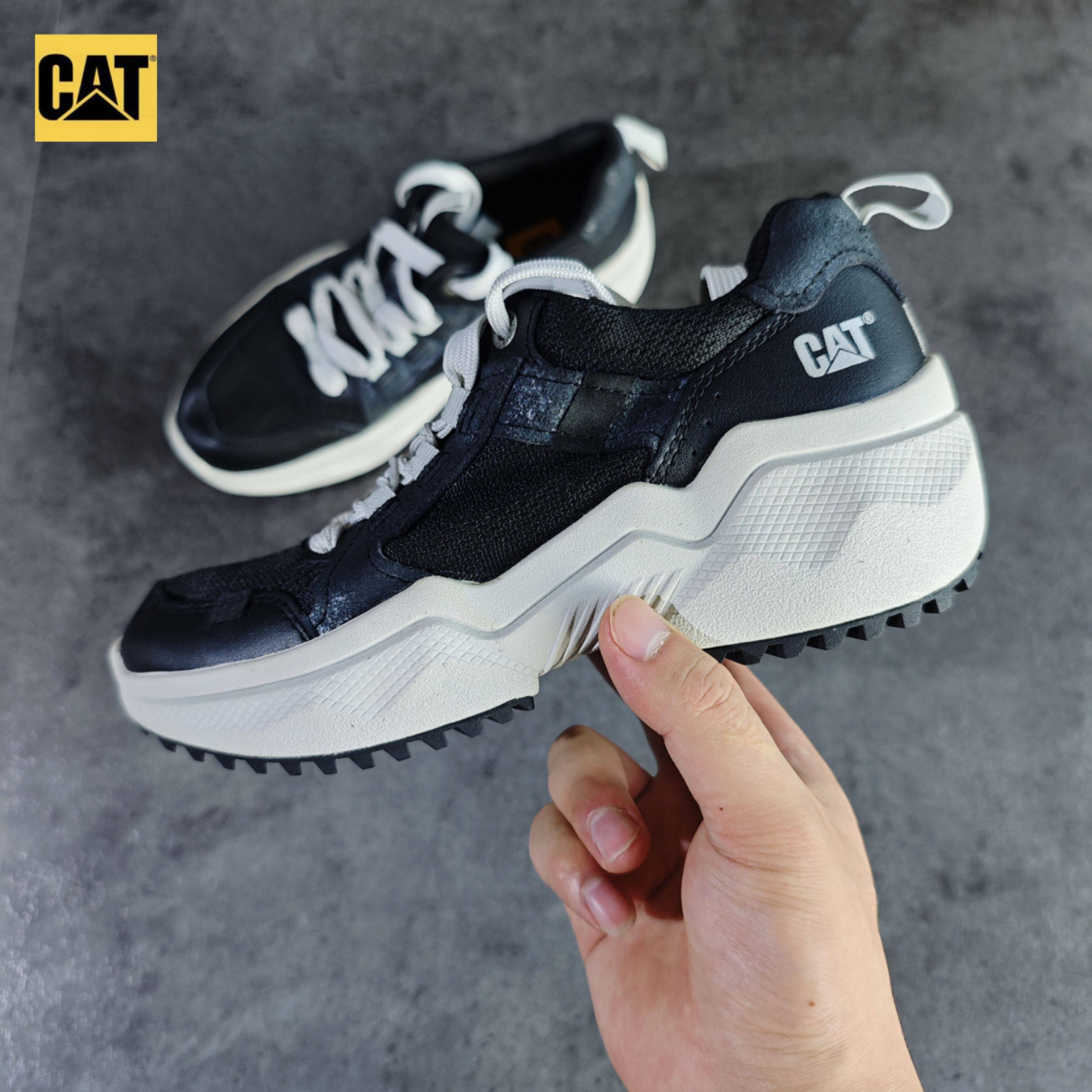 CAT卡特真皮网面拼接休闲运动鞋男女同款鞋单鞋p311934无原盒微瑕