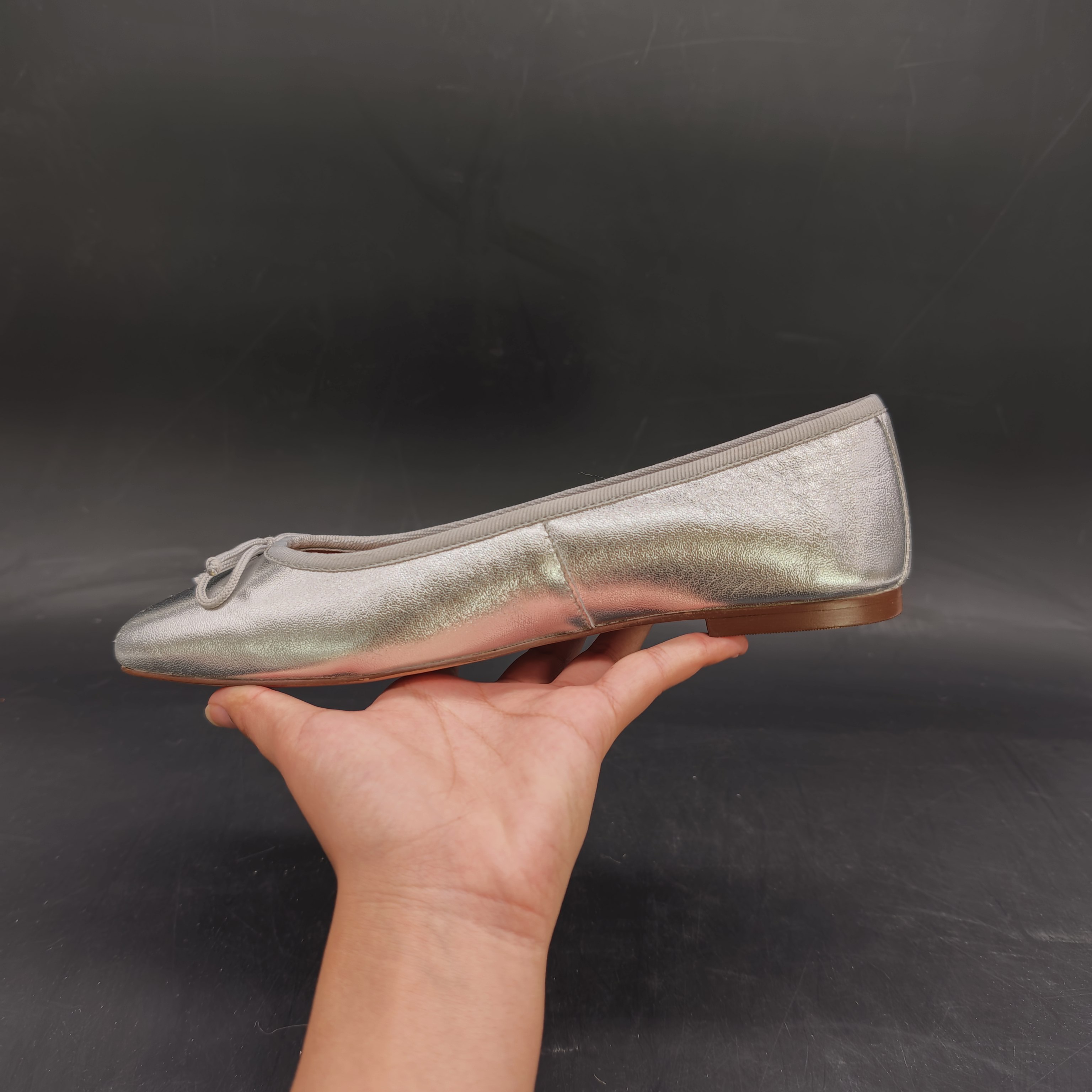 39码 GEOX健乐士专柜撤柜女士羊皮革芭蕾舞鞋 D45W6A C1007