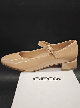 专柜撤柜25年新品GEOX健乐士玛丽珍鞋女士浅口单鞋 D46WMA C5000