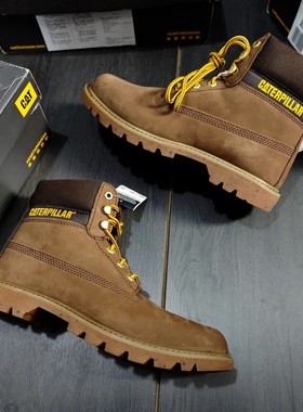 CAT卡特大黄靴男女同款COLORADO 经典牛皮防滑工装靴 P110498微瑕