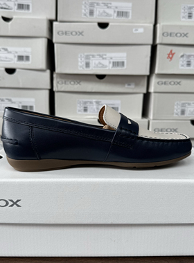 35/38/39码 专柜撤柜GEOX女士浅口牛皮革软面平底鞋 D25BMA CF45V