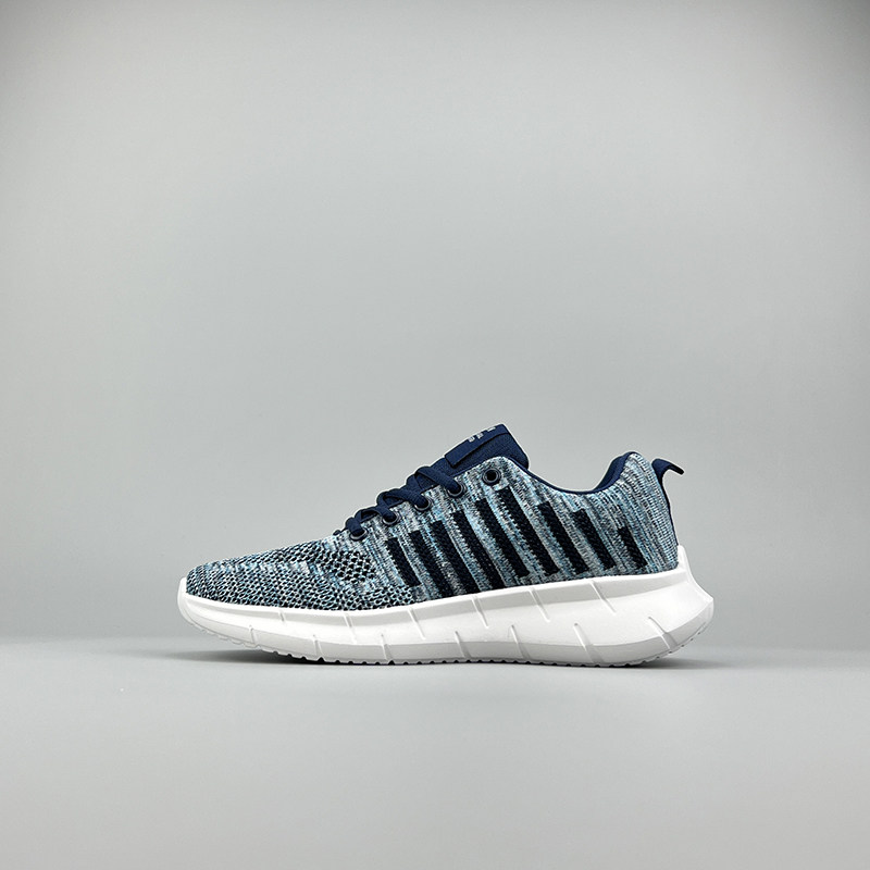 外贸男女透气飞织网面特大码休闲运动鞋加大号网眼46轻便47慢跑鞋