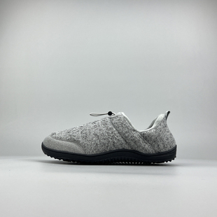 外贸男女大码懒人一脚蹬加绒休闲鞋户外徒步健步开车骑行保暖棉鞋