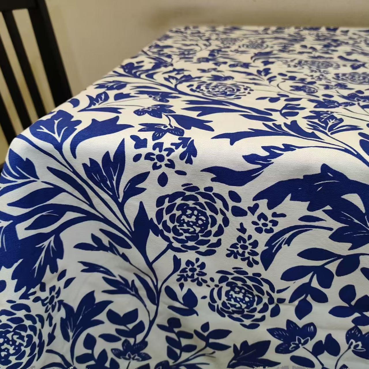 OEKOTEX100认证蓝色胡椒树桌布