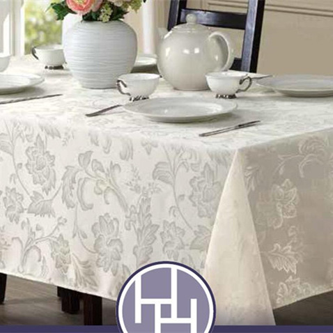 欧美全涤防污素色圆形台布