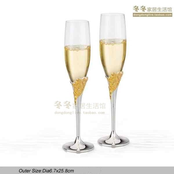 蓝纳克斯香槟杯酒杯 Marchesa Rose Toasting Champagne Flutes