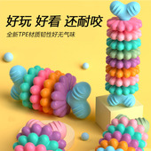 宠物玩具狗玩具骨头型多肉片金毛柯基多色啃咬耐咬磨牙棒