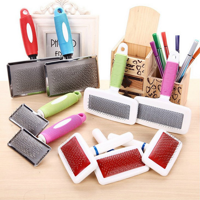 宠物梳子泰迪比熊开结梳脱毛梳子长毛狗狗猫咪排梳大型犬毛梳板梳