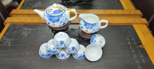 景德镇陶瓷盖碗茶壶泡茶壶 茶具套装 瓷壶小号白瓷壶家用功夫茶壶