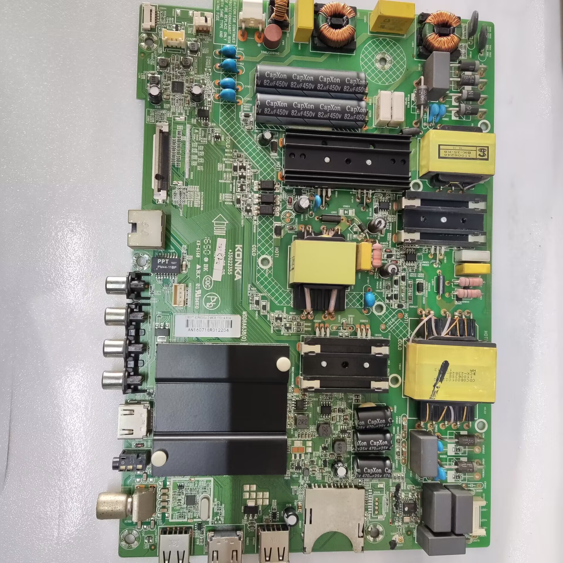 原装康佳LED60R6000U主板35022355配屏1280YT 72001280YT已测好