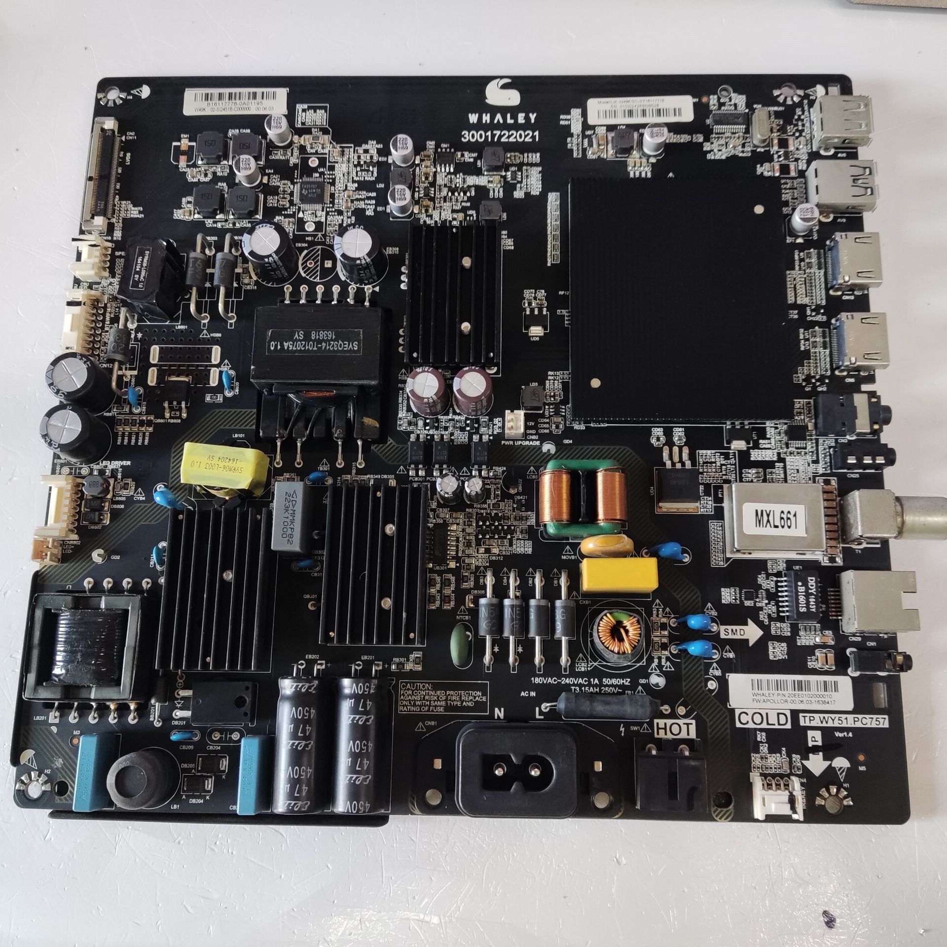 适用于!微鲸W49K主板TP.WY51.PC757配屏LVF490CSDX测试好发货