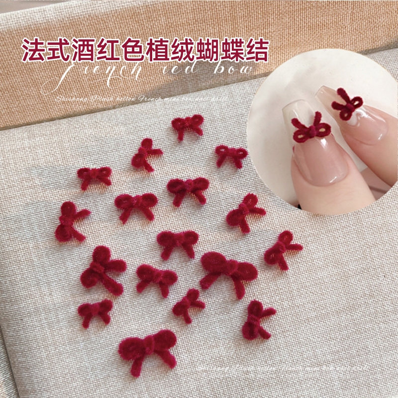 蝴蝶结新款酒红色芭蕾舞鞋