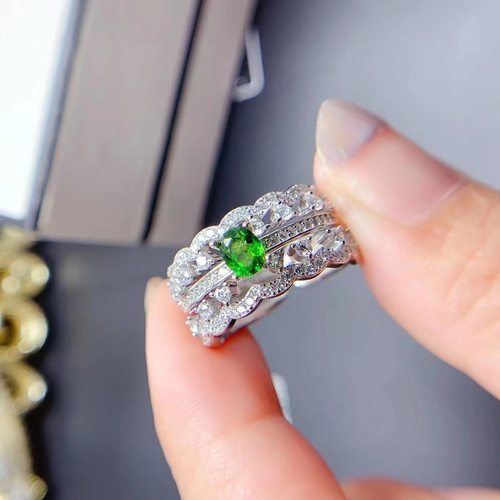 女银时尚两带款椭圆4*5戒指空托