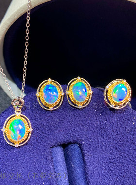 纯银耳钉小众戒指吊坠