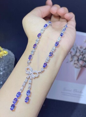 女银饰品蝴蝶结款椭圆形