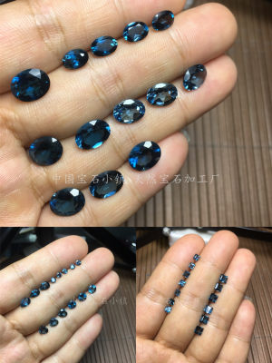 天然伦敦蓝托帕石方形心形圆形