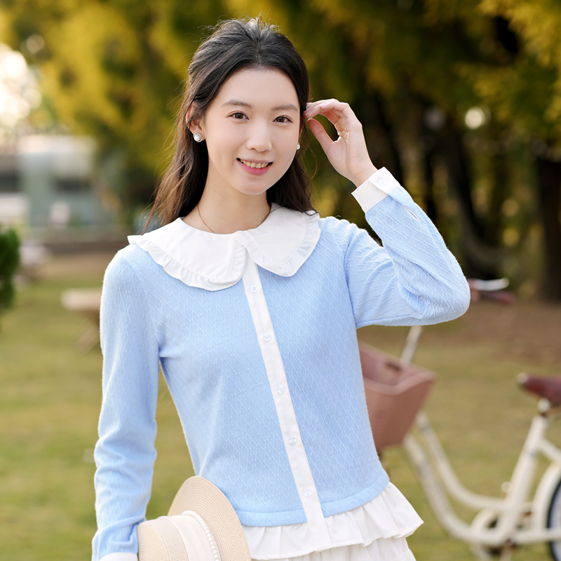 今年流行百搭收腰上衣长袖T恤