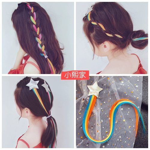 Брендовый парик с косичкой, детский аксессуар для волос, заколка для волос, семейный стиль