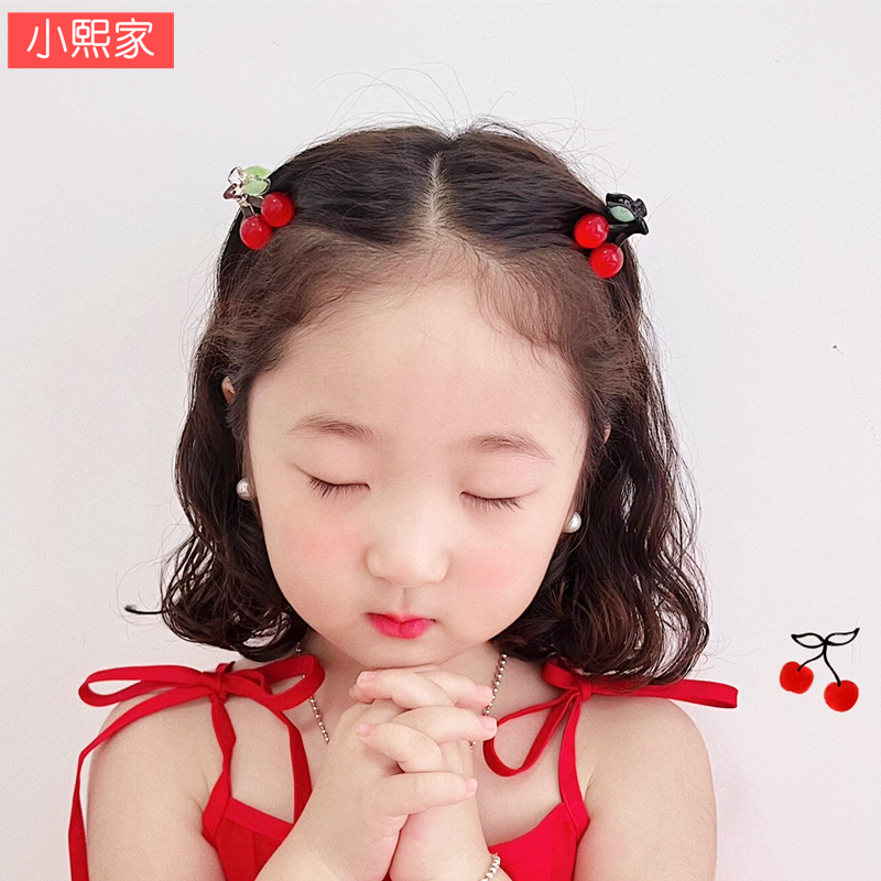 儿童可爱迷你樱桃小抓夹宝宝发夹
