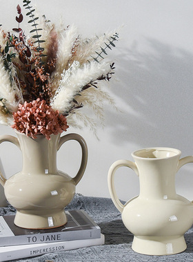 陶瓷花瓶感水培插花瓶餐桌客厅摆件家居饰品ins风装饰艺术瓶