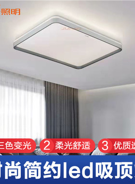 现代简约led节能钜豪长方形铁艺
